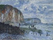 Claude Monet The Cliffs of Les Petites-Dalles Sweden oil painting reproduction